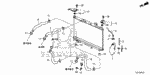 195185G0A00 - Electrical/Exhaust/Heater/Fuel: BRACKET, WATER HOSE for Honda Image