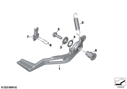 Brake Pedal, Connection Linkage for 2021 BMW-Motorrad R nineT Pure #0