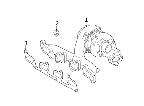 Exhaust Manifold for 2012 Volkswagen Passat #0