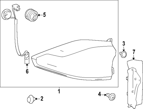 Tail Lamps for 2024 Toyota Grand Highlander #0