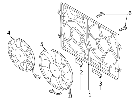 Cooling Fan for 2018 Volkswagen Golf R #0