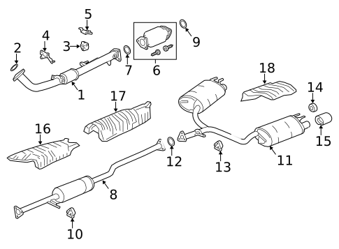 Exhaust Components for 2015 Honda Accord #0