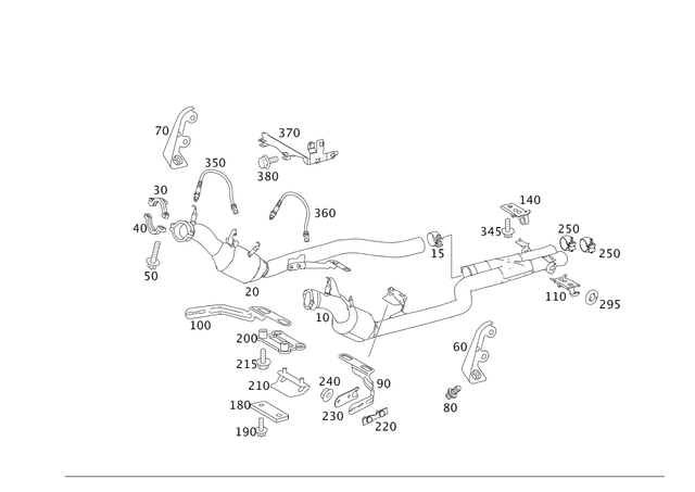 2214905735 - Exhaust System: Exhaust Line for Mercedes-Benz: S600 Image