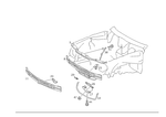 1246200072 - Front Panel: Stiffening for Mercedes-Benz: 200, 200D, 300CE, 300D, 300E, 300TD, 300TE Image