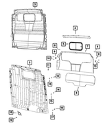 68423111AA - Body Sheet Metal Except Doors: Cargo Partition for Mopar Image