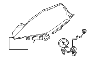 260253NA0A - Electrical: Lens &amp; Housing for Nissan: LEAF Image