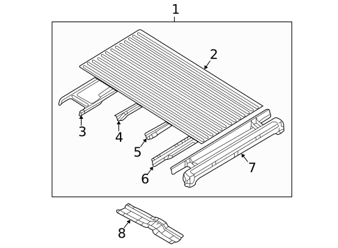 Floor - Pick UP Box for 2003 Nissan Frontier #1