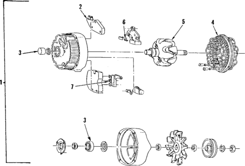 Alternator for 1985 Buick Electra #0