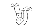 8D0253144S - Exhaust: Muffler Front Bracket for Audi Image