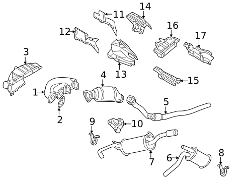 Exhaust Manifold for 1997 Audi A4 #0