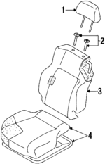 MR773247 - Body: Headrest for Dodge: Avenger Image