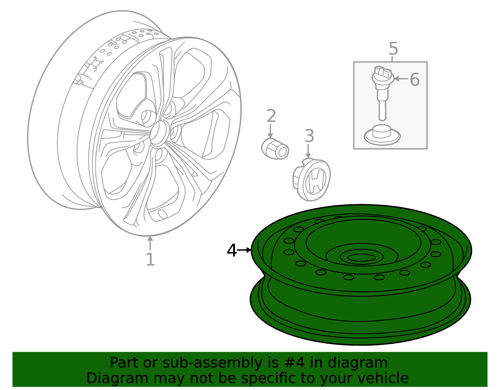 42800-30B-AA0 - 2023-2025 Honda Accord - Wheel, Alloy | Honda Car Parts ...