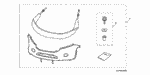 8P35SL0200R1 - Accessory Components: HARDWARE KIT, NOSE MASK for Honda Image