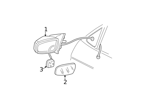 Outside Mirrors for 2003 Buick Century #0