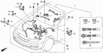 32110P8AA01 - Engine: WIRE HARNESS, ENGINE for Acura Image