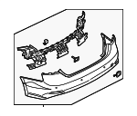8W6807067AAGRU - Body: Bumper Cover for Audi Image