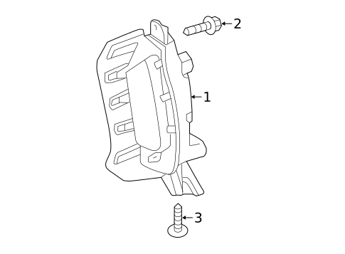 Daytime Running Lamp Components for 2015 Toyota Prius V #0