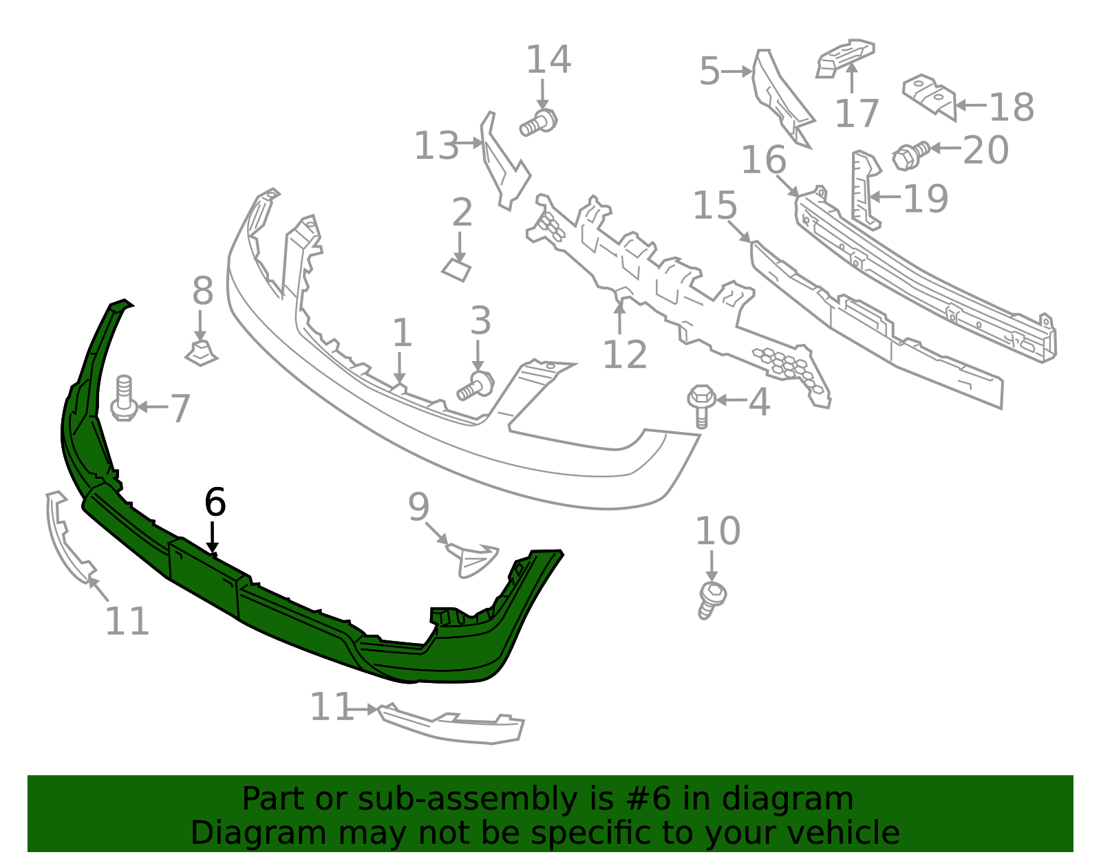 2009 Kia Borrego Lower Cover 86511-2J000 | OEM Parts Online
