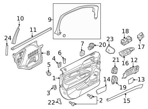 Front Door for 2018 Lincoln MKT #0