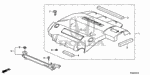 17121RBRA00 - Engine: COVER ASSY., ENGINE for Honda Image
