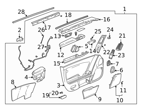Door for 2004 Cadillac XLR #0