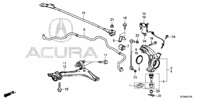 Front Knuckle for 2017 Acura TLX #0