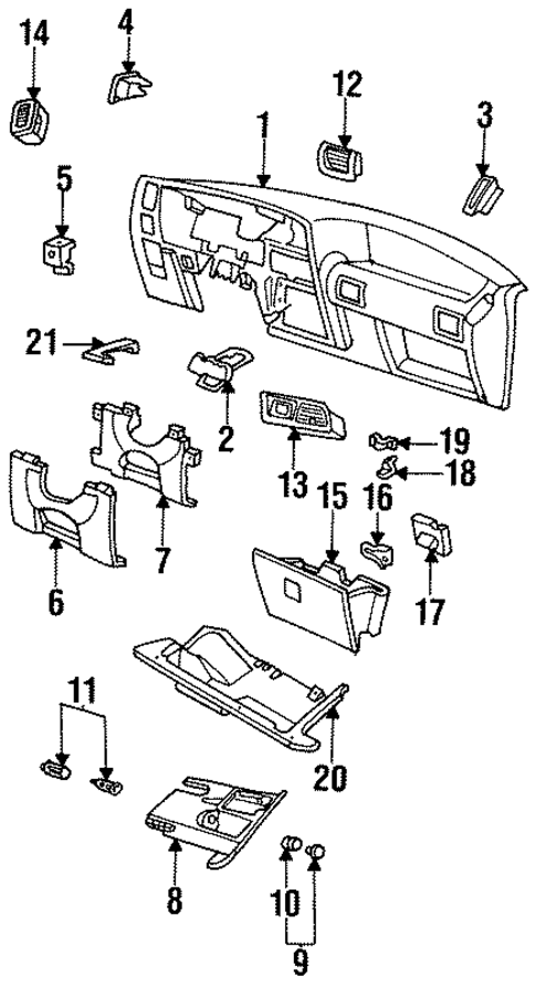 Instrument Panel for 1994 Mazda B2300 #0