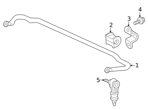 Stabilizer Bar & Components for 2007 Saturn Vue #1