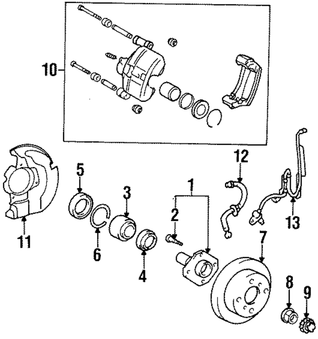 4773010100 - : Disc Brake Caliper for Toyota Image