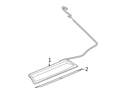 High Mounted Stop Lamp for 2010 Saab 9-5 #0