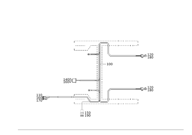 203540300598 - Electrical System: Wiring Harness for Mercedes-Benz: 180C, C230, C240, C280, C32 AMG, C320, C350, C55 AMG, CLK320, CLK500, CLK55 AMG Image image