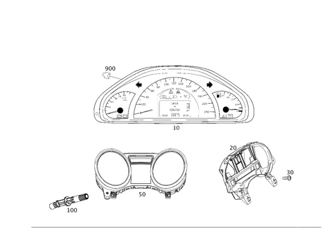 Instrument Cluster for 2013 Mercedes-Benz G63 AMG #0