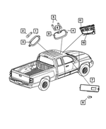 1AN73BD1AB - Electrical: Reading Lamp for Mopar Image