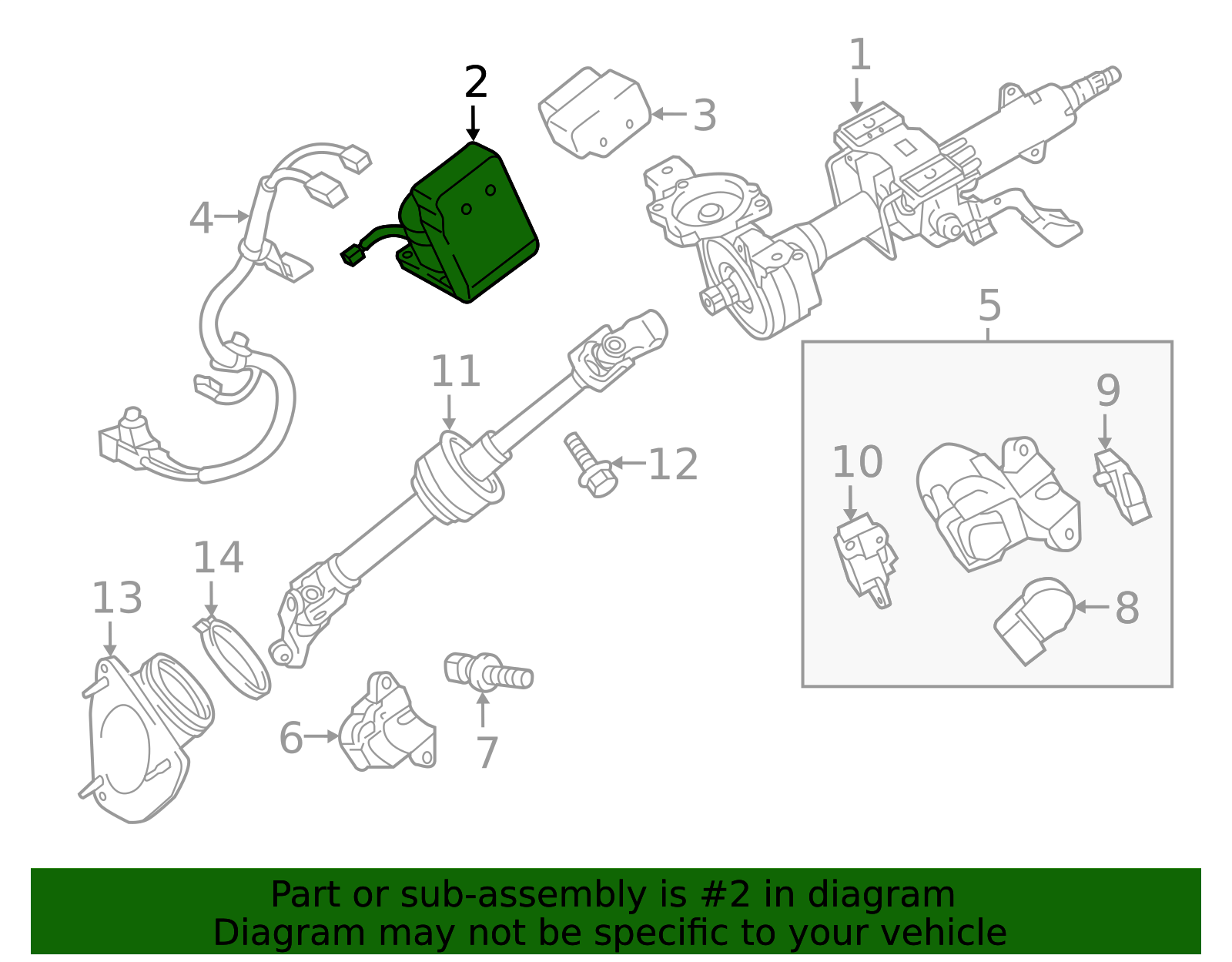 89650-06171 - Steering Column Control Module 2016-2017 Toyota Camry ...