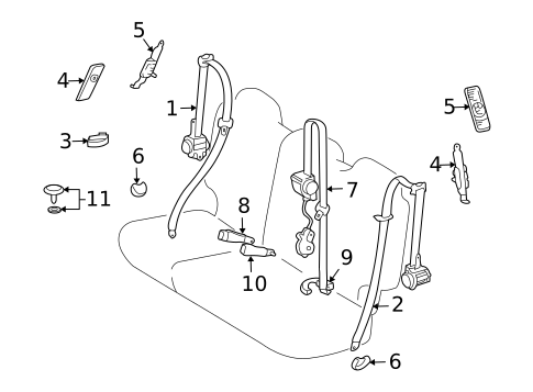 Seat Belt for 2009 Toyota Land Cruiser #1