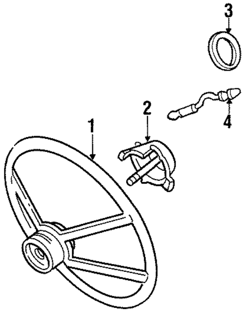 Steering Wheel & Trim for 1994 Chevrolet C1500 #0