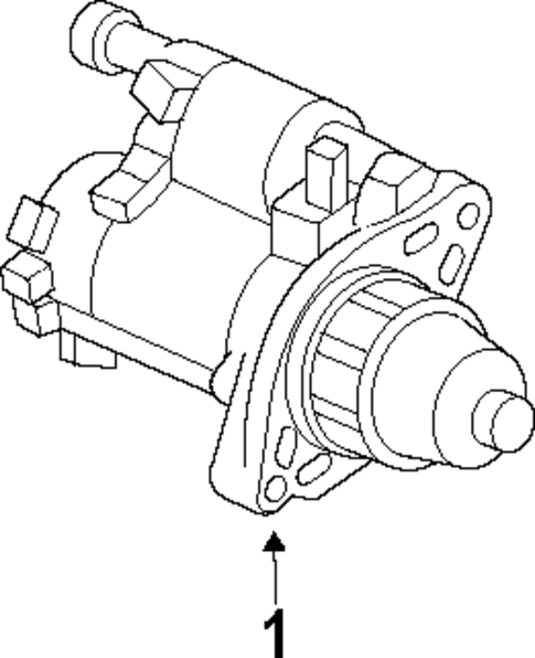 Starter for 2004 Acura TL #1