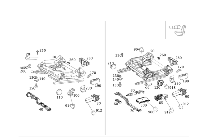 2049103936 - Driver Seat: Seat Adjustment for Mercedes-Benz Image image