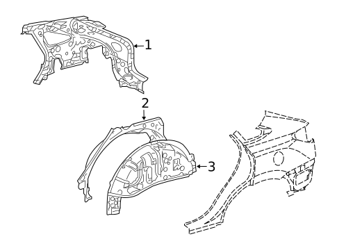 Inner Structure for 2015 Lexus RX350 #1