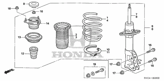 Front Shock Absorber for 2006 Honda Civic #0