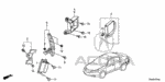 36934TK4A01 - Electrical/Exhaust/Heater/Fuel: COVER, R. RADAR (LOWER) (BSI) for Acura Image