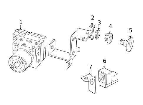 ABS Components for 2004 Kia Spectra #0