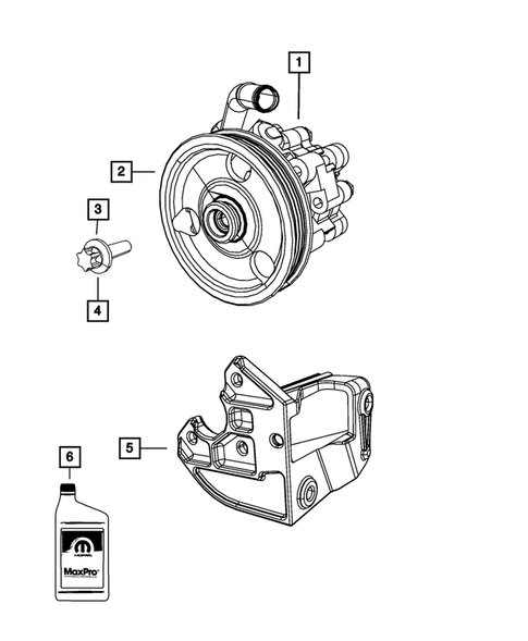 Power Steering Pump for 2009 Dodge Journey #0
