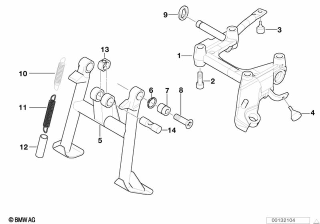 46522332941 - Frame and Mounting Parts: Supporting Bracket -  for BMW-Motorrad Image
