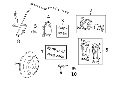 Rear Brakes for 2007 Dodge Nitro #1