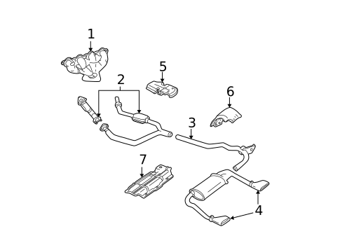 Exhaust Components for 2002 Chevrolet Camaro #0