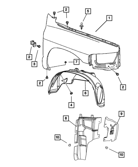 Fenders for 2010 Dodge Ram 3500 #1
