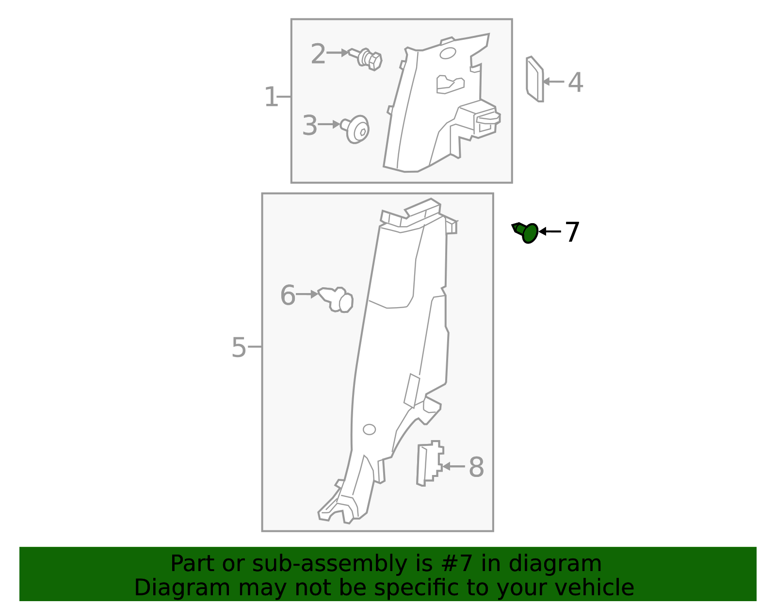 90667-S0D-003ZH - Trunk Side Trim Clip 2000-2025 Honda | Toronto