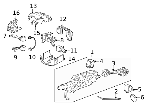 Steering Column Assembly for 2012 Porsche 911 #0