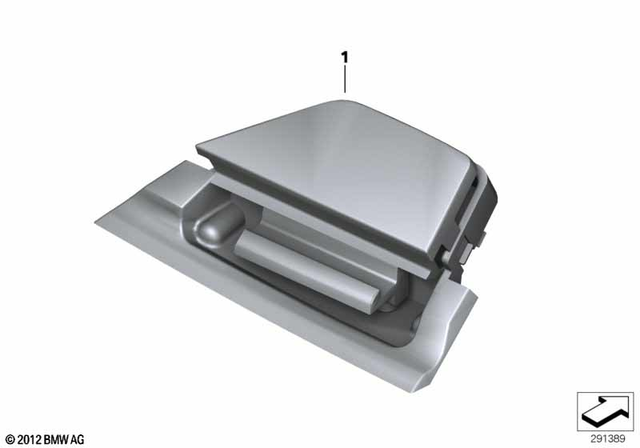 46638534586 - Frame and Mounting Parts: Lever, Storage Compartment, Right -  for BMW-Motorrad Image image